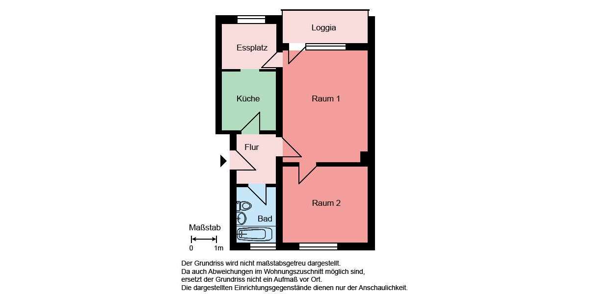 Etagenwohnung Kamen Methler - 2 Zimmer, 51 m&sup2;, 429&euro; | Angebot:27317532