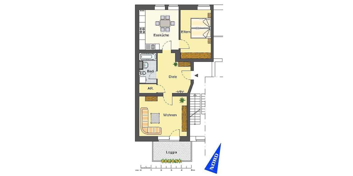 Etagenwohnung Recklinghausen Süd - 2 Zimmer, 71 m&sup2;, 426&euro; | Angebot:27319314