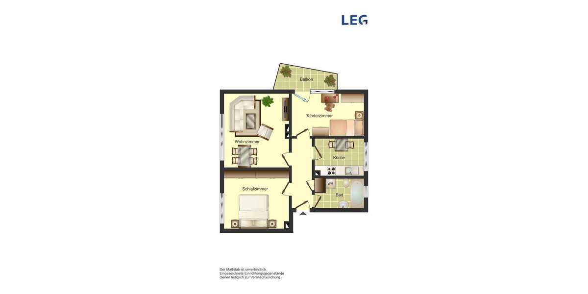 Etagenwohnung Bergkamen Weddinghofen - 3 Zimmer, 63 m&sup2;, 509&euro; | Angebot:27235641